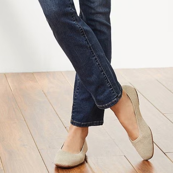 LUCKY BRAND DANERIC WASHABLE KNIT BALLET FLAT BEIGE - 11 - Picture 4 of 8